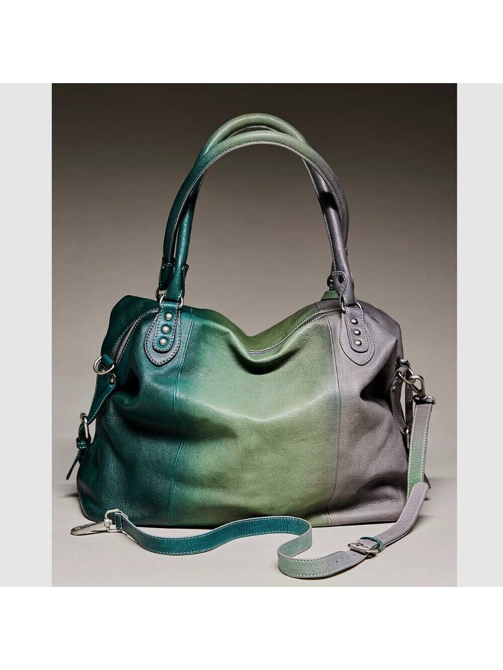We The Free Green Ombre Large Emerson Tote | NWT - Picture 4 of 4